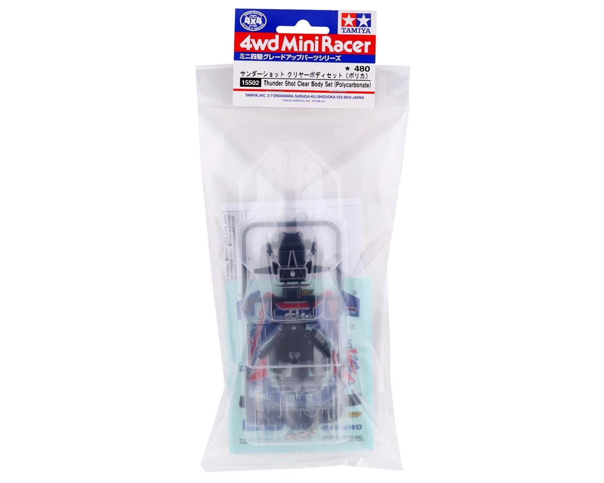 Tamiya JR Thunder Shot Mini 4WD MA Chassis Polycarbonate Body Set (Clear) 6 Tamiya JR Thunder Shot Mini 4WD MA Chassis Polycarbonate Body Set (Clear) - Image 4