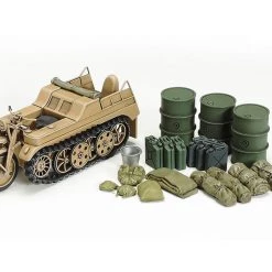 Tamiya German Luftwaffe Crew 1/48 Model Kit w/Kettenkraftrad (Winter) 6 Tamiya German Luftwaffe Crew 1/48 Model Kit w/Kettenkraftrad (Winter) -Tamiya Sales Shop tam32412 1