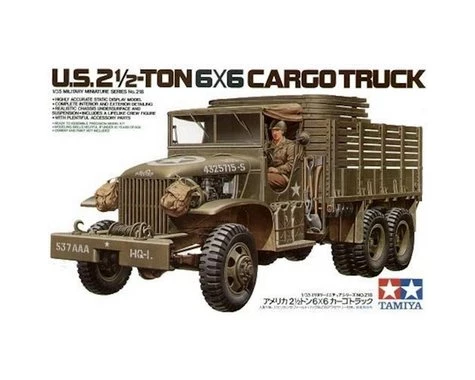 Tamiya 1/35 US 2.5 Ton 6x6 Cargo Truck Model Kit 3 Tamiya 1/35 US 2.5 Ton 6x6 Cargo Truck Model Kit