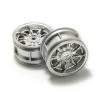 Tamiya Mini Cooper Chrome Wheels (2) -Tamiya Sales Shop tam50676