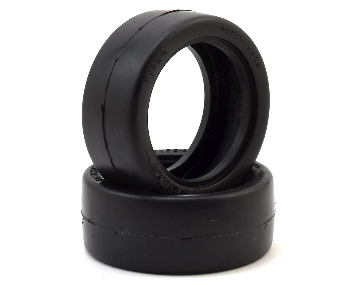 Tamiya 26mm Reinforced Type-B Slick Tire (2) 3 Tamiya 26mm Reinforced Type-B Slick Tire (2)