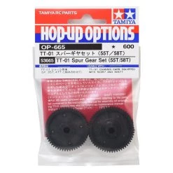 Tamiya TT-01 Spur Gear Set (55T/58T) -Tamiya Sales Shop tam53665 1