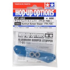 Tamiya TT-01 Aluminum Bumper Stopper (Blue) -Tamiya Sales Shop tam53682 1