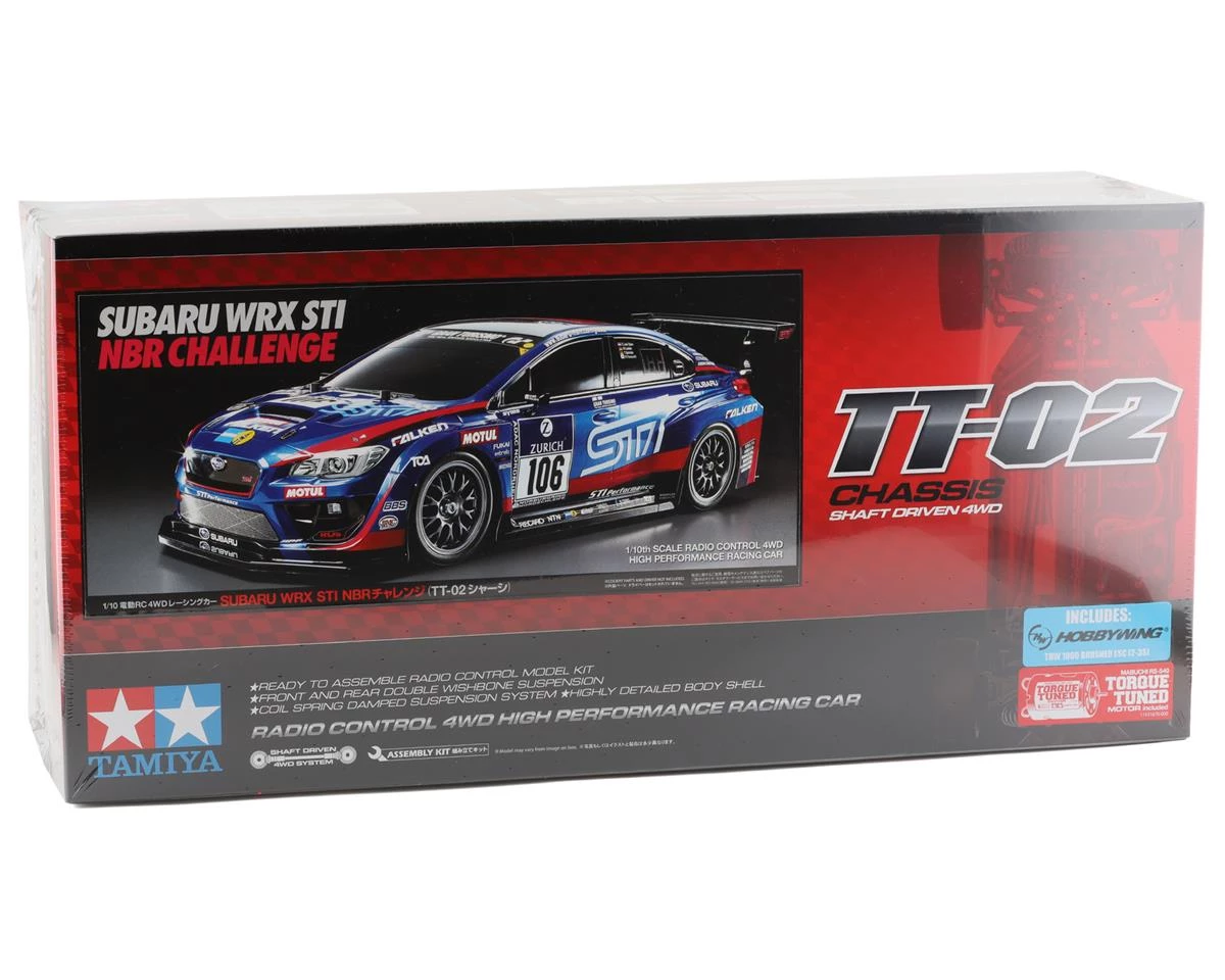 Tamiya Subaru WRX STI 24th Nurburgring 1/10 4WD Electric Touring Car Kit (TT-02) 4 Tamiya Subaru WRX STI 24th Nurburgring 1/10 4WD Electric Touring Car Kit (TT-02) - Image 2