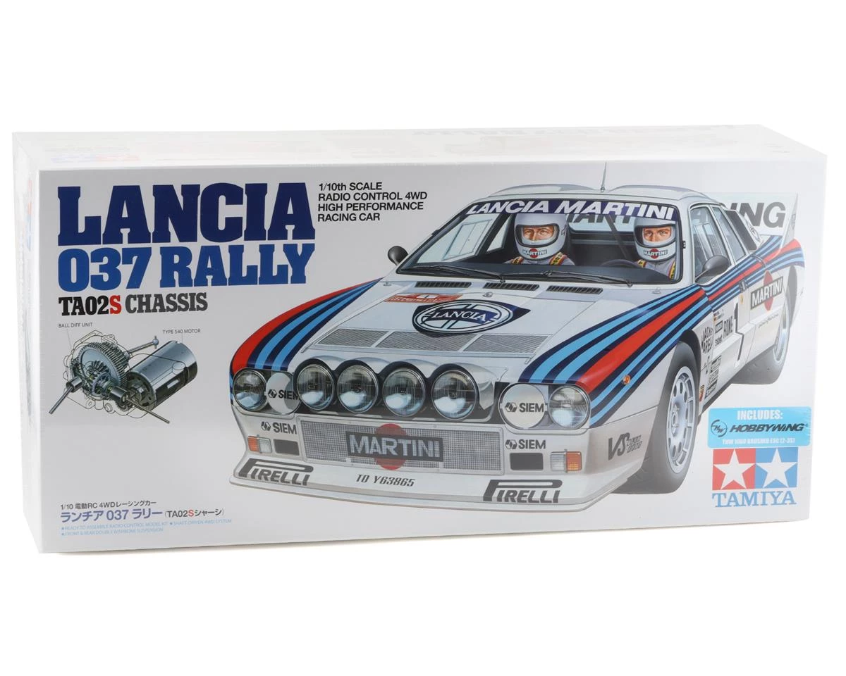 Tamiya Lancia 037 1/10 4WD Electric Rally Car Kit (TA-02S) 5 Tamiya Lancia 037 1/10 4WD Electric Rally Car Kit (TA-02S) - Image 3
