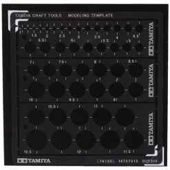 Tamiya Round Modeling Template (1-12.5mm)