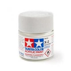 Tamiya X-2 White Gloss Finish Acrylic Paint (23ml)