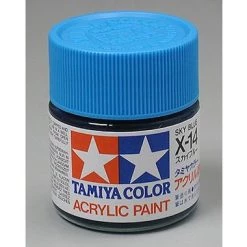 Tamiya X-14 Sky Blue Gloss Finish Acrylic Paint (23ml)