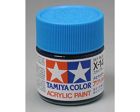 Tamiya X-14 Sky Blue Gloss Finish Acrylic Paint (23ml) 3 Tamiya X-14 Sky Blue Gloss Finish Acrylic Paint (23ml)