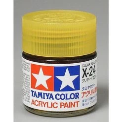 Tamiya X-24 Clear Yellow Gloss Finish Acrylic Paint (23ml)