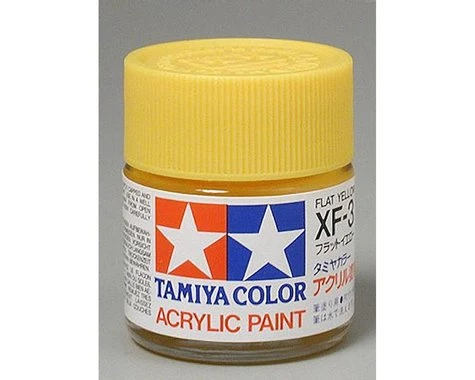 Tamiya XF-3 Flat Yellow Acrylic Paint (23ml) 3 Tamiya XF-3 Flat Yellow Acrylic Paint (23ml)
