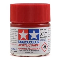 Tamiya XF-7 Flat Red Acrylic Paint (23ml)