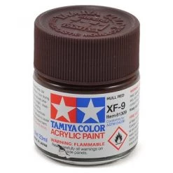 Tamiya XF-9 Flat Hull Red Acrylic Paint (23ml)