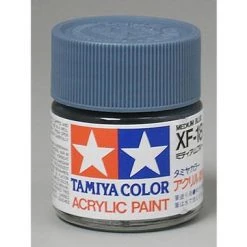 Tamiya XF-18 Flat Medium Blue Acrylic Paint (23ml)