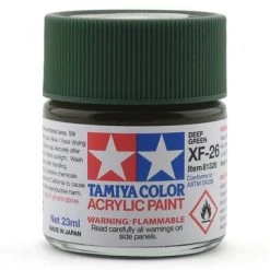 Tamiya XF-26 Flat Deep Green Acrylic Paint (23ml)