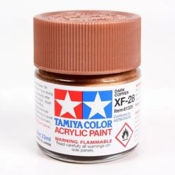 Tamiya XF-28 Flat Dark Copper Acrylic Paint (23ml)