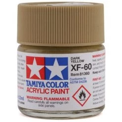 Tamiya XF-60 Flat Dark Yellow Acrylic Paint (23ml)