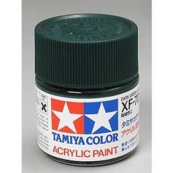 Tamiya XF-70 Flat Dark Green Acrylic Paint (23ml)