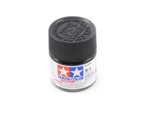 Tamiya X-1 Acrylic Mini Black Acrylic Paint (10ml) 3 Tamiya X-1 Acrylic Mini Black Acrylic Paint (10ml)
