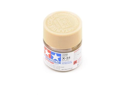 Tamiya X-31 Metallic Titan Gold Acrylic Paint (10ml) 3 Tamiya X-31 Metallic Titan Gold Acrylic Paint (10ml)