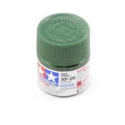 Tamiya XF-26 Flat Deep Green Acrylic Paint (10ml)