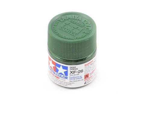 Tamiya XF-26 Flat Deep Green Acrylic Paint (10ml) 3 Tamiya XF-26 Flat Deep Green Acrylic Paint (10ml)