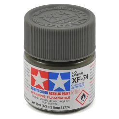 Tamiya XF-74 Flat Olive Drab Acrylic Paint (10ml)