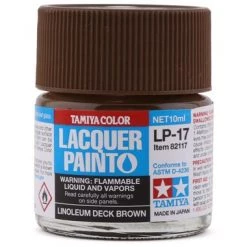 Tamiya LP-17 Linoleum Deck Brown Lacquer Paint (10ml)
