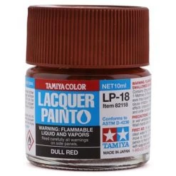 Tamiya LP-18 Dull Red Lacquer Paint (10ml)