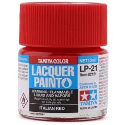 Tamiya LP-21 Italian Red Lacquer Paint (10ml)