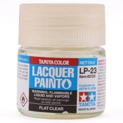Tamiya LP-23 Flat Clear Lacquer Paint (10ml)