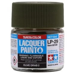 Tamiya LP-29 Olive Drab 2 Lacquer Paint (10ml)