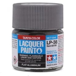 Tamiya LP-38 Flat Aluminum Lacquer Paint (10ml)