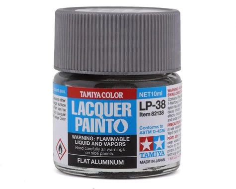 Tamiya LP-38 Flat Aluminum Lacquer Paint (10ml) 3 Tamiya LP-38 Flat Aluminum Lacquer Paint (10ml)