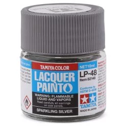 Tamiya LP-48 Sparkling Silver Lacquer Paint (10ml)