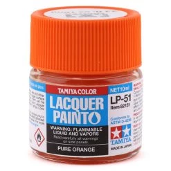 Tamiya LP-51 Pure Orange Lacquer Paint (10ml)