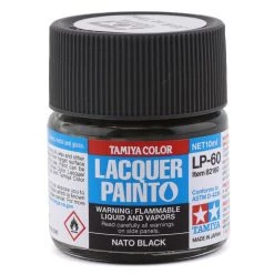 Tamiya LP-60 NATO Black Lacquer Paint (10ml)