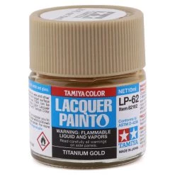 Tamiya LP-62 Titanium Gold Lacquer Paint (10ml)
