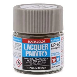 Tamiya LP-63 Titanium Silver Lacquer Paint (10ml)