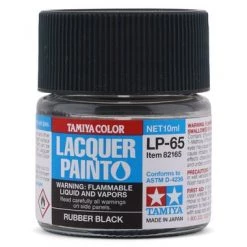 Tamiya LP-65 Rubber Black Lacquer Paint (10ml)