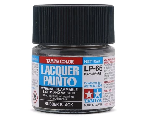 Tamiya LP-65 Rubber Black Lacquer Paint (10ml) 3 Tamiya LP-65 Rubber Black Lacquer Paint (10ml)