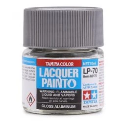Tamiya LP-70 Gloss Aluminum Lacquer Paint (10ml)