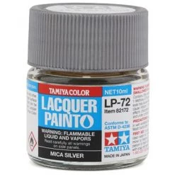 Tamiya LP-72 Mica Silver Lacquer Paint (10ml)