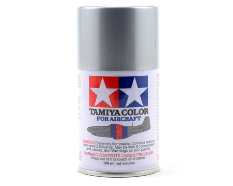 Tamiya AS-12 Bare Metal Silver Aircraft Lacquer Spray Paint (100ml) 3 Tamiya AS-12 Bare Metal Silver Aircraft Lacquer Spray Paint (100ml)