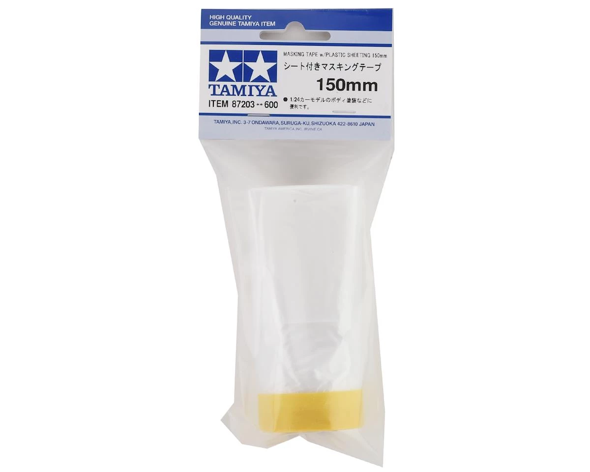 Tamiya Masking Tape w/Plastic Sheeting (150mm) 4 Tamiya Masking Tape w/Plastic Sheeting (150mm) - Image 2
